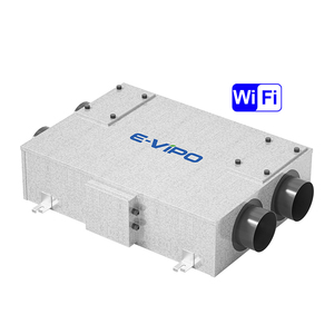 Système de ventilation d'air frais E-VIPO VMC à <span class=keywords><strong>double</strong></span> flux avec récupération de chaleur par enthalpie (ERV) et récupérateur d'air MVHR - Product Image 5