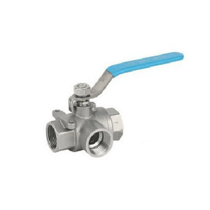 วาล์วบอลสามทาง Q14F-16P Q15F-16P ขนาด 1 นิ้ว NPT ทองเหลือง สำหรับน้ำ อุณหภูมิปกติ 32-150 องศาฟาเรนไฮต์ แรงดันใช้งาน 100 ปอนด์ต่อตารางนิ้ว - Product Image 1