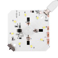 Module de capteur de corps humain infrarouge LED carte de Circuit imprimé de veilleuse charge USB avec détection de lumière lumière blanche/chaude