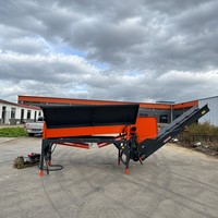 Vaglio Vibrante a Benzina/Alimentato da Trattore ad Alta Capacità per Legna da Ardere, Vaglio per Trucioli di Legno da 2560mm, Nastro Trasportatore di Scarti di Legno