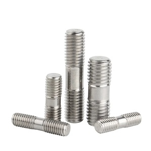 304 acier inoxydable Double extrémité tige filetée Double extrémité vis goujon dent bâton double tête barre filetée double extrémité filetée <span class=keywords><strong>tang</strong></span> - Product Image 2