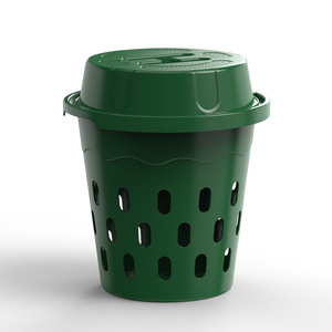 Contenedor de Compostaje Ecológico de Plástico Moderno para Desechos de Cocina, Uso <span class=keywords><strong>en</strong></span> Exteriores con Orificios de Ventilación - Product Image 1