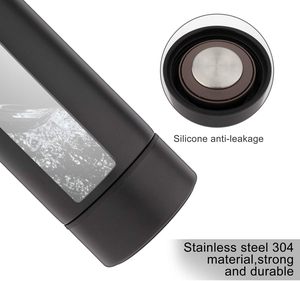 Taza de calefacción para coche y furgoneta de acero inoxidable 304 de 12V, termo aislante, frascos de vacío, botella de agua, taza de calefacción para coche con tapa LED - Product Image 3