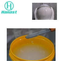 Caoutchouc de silicone liquide platine haute transparence 1:1 de qualité médicale pour moules de figurines en résine transparente Hanast
