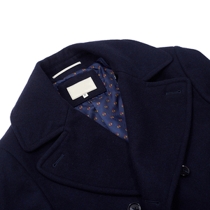 Plus Size <strong>Men's</strong> Winter Solid Double Breasted Thicken Warm Woolen Blend <strong>Pea</strong> Over <strong>Coats</strong> - Product Image 2