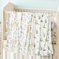 Couverture de couchage pour nouveau-né en bambou et élasthanne, imprimée de dessins animés personnalisés, douce, antibactérienne, couverture d'emmaillotage pour bébé