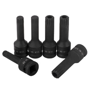 1Pc 1/2 ''Drive Metrische Impact <span class=keywords><strong>Socket</strong></span> Hex Bits Diy Grade Cr-Mo Staal Gelegeerd Oem Odm Maten H4 Tot H22 - Product Image 1