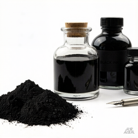 Noir de carbone à forte intensité de couleur et noir profond pour les rubans d'imprimante et les revêtements en poudre