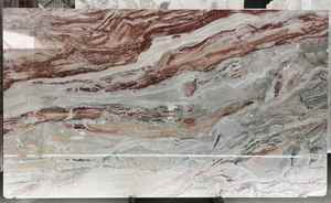 Losas de Mármol Rojo Moderno Rojo Monica, Azulejos de Piedra Natural para Encimeras de Cocina, Azulejos para Pisos para Hoteles, Garantía de 1 Año, Pulido - Product Image 3