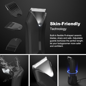Aanpasbare Draadloze Lies & Body Hair Trimmer Elektrisch Scheerapparaat Voor Gevoelige Gebied Bal Haar Trimmer Pijnloze Scheermachine - Product Image 5