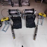 Caméra d'inspection de puits à double objectif 73 mm avec écran 12 pouces, vision nocturne, étanche IP68 pour l'inspection des puits d'eau