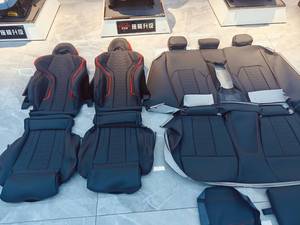 Fundas de Cuero para Asientos Delanteros y Traseros de BMW M3, Color Negro y Rojo con Base Roja, Personalizadas de Alta Calidad, Venta Caliente de Fábrica - Product Image 2