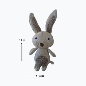Jouets en peluche pour chiens, animaux en peluche à double couche en tricot marron, singe, éléphant, lapin, jouets qui couinent - Product Image 2