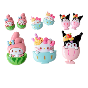 Moda brillante postre Animal lindo resina accesorios para DIY crema pegamento teléfono funda refrigerador pegatina horquilla Accesorios - Product Image 4