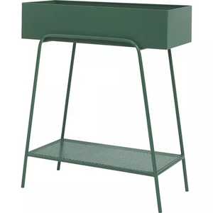 Soporte de metal de doble capa para almacenamiento de plantas, accesorio moderno para patio vertical, decorativo para el hogar - Product Image 1