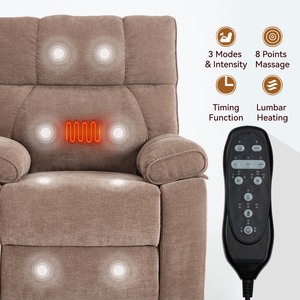 DOSER Modern Kumaş Tek Kişilik Elektrikli Ayarlanabilir Uzatılabilir Yatarlı Terapötik Masajlı Kaldırma Koltuğu Zhejiang Menşeli Gizli - Product Image 3