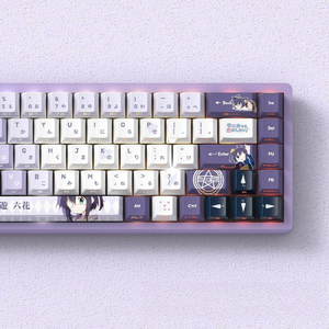 Teclas PBT Cherry Profile de Anime Miyu Takanashi <span class=keywords><strong>Rikka</strong></span>, en japonés e inglés, 74/129 teclas, juego de teclas personalizadas, gruesas y duraderas - Product Image 5