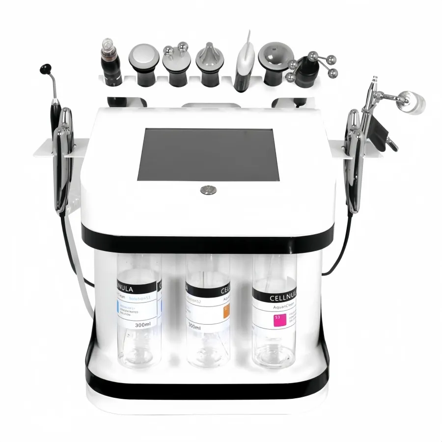 Professionnel h2o Hydro hydro microdermabrasion épurateur de peau Peeling Hydra Oxigen Dermabrasion Machine faciale