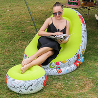 Canapé gonflable multicolore pour adulte, chaise de camping et de loisirs d'extérieur, durable, excellent rapport qualité-prix, vente en gros