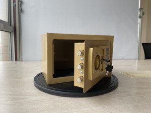 Caja Fuerte con Base Giratoria y Cerradura Electrónica Integrada, Gabinete de Seguridad Antirrobo de Acero, Apto para la Seguridad del Hogar y la Oficina - Product Image 3