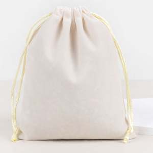 Bolsas de Joyería con Cordón de Microfibra de Gamuza de Alta Calidad de 12*15cm, Ecológicas, con Impresión Personalizada, para Regalo de Perfume - Product Image 2