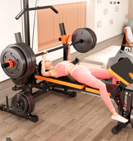 Banc de musculation pliable, lit de musculation multifonctionnel, équipement de fitness complet, rack de musculation en gros