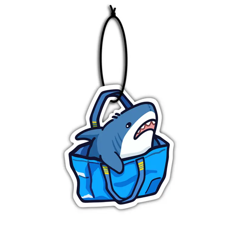 Fast delivery wholesale whale design free sample custom car air freshener