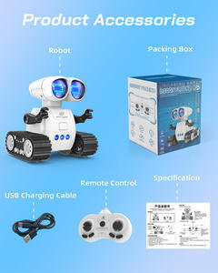 AIrobot2.4GHz Rechargeable Intelligent <b>Remote</b> <b>Control</b> <b>Robot</b> Light Music & Dancing Electronic Toy Plastic 1:5 Scale Christmarobot - Product Image 3