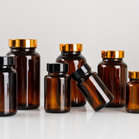 Bouteilles d'emballage en PET pour produits de santé de 100 ml/150 ml/200 ml - Bouteilles en plastique vides - Pour compléments vitaminiques, comprimés, capsules et médicaments.