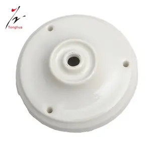 Tonghua Dell'annata Della Decorazione Della Casa Lampade a Sospensione Bianco Soffitto In Ceramica Rosa Cavo FAI DA TE Set Baldacchino