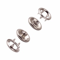 Boutons-pression en laiton à cinq griffes écologiques pour designers, paire, pour enfants et bébés, œillets métalliques creux, peints par pulvérisation