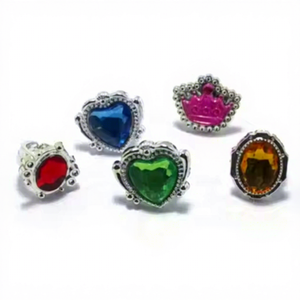 Cô Gái Của Nhẫn Kim Cương Nhẫn Khuyến Mại Tùy Chỉnh Mới Pre-Trường Trò Chơi Thiết Lập Quà Tặng Đầy Màu Sắc Mini Cảm Giác Đồ Chơi Fidget Đồ Chơi Trẻ Em Nhựa - Product Image 1