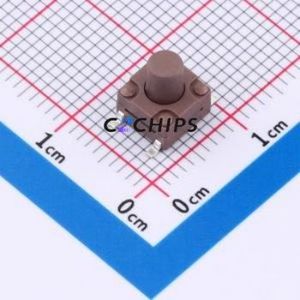TSX06311-075D332DH-R0700 Tactile Switch SMD-4P,6.1x6.1mm Switch Single Pole Single Throw Round Button 1.8N 6.1mm - Product Image 1
