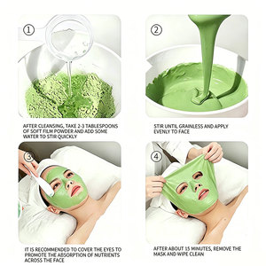 Mascarilla Facial en Polvo HODAF de Árbol de Té, Calmante e Hidratante, Mascarilla Facial Iluminadora, Mascarilla de Goma en Polvo para el Cuidado de la Piel - Product Image 3