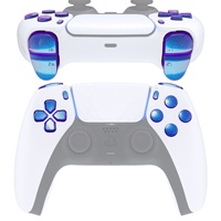 EXtremeRate – Kit complet de boutons personnalisés colorés pour manette PS5 : D-pad, gâchettes R1 L1 R2 L2, boutons Share, Option et Face – Remplacement