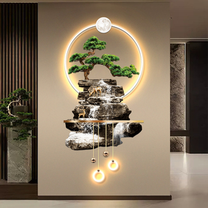 Venta Directa de Fábrica <span class=keywords><strong>AB</strong></span>, Iluminación LED Acrílica Moderna de Lujo, Diseño de Pintura, Decoración de Pared Grande para Sala de Estar, Hotel, Mural Artístico - Product Image 2