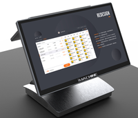 Pantalla táctil de 15,6 pulgadas Windows11, terminal Pos plegable, escritorio, restaurante inteligente, pedidos al por menor con sistema de terminales Pos WIFI NFC