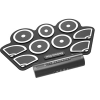Kit de batterie électronique en silicone pliable, ensemble complet de batterie pour enfants avec fonction MIDI