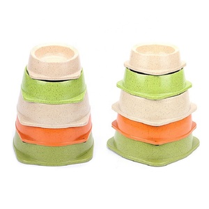 Biodegradáveis & Eco-friendly Colorido <span class=keywords><strong>Pet</strong></span> Food Alimentador Anti-Slip Projeto de Fibra De Bambu Bacia Do Gato Do Cão - Product Image 4