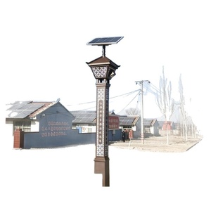 Lámpara de Poste para Jardín o Patio de Aluminio con Acabado Gris Oscuro, Resistente a la Intemperie, con Garantía de 10 Años, Energía Solar - Product Image 1