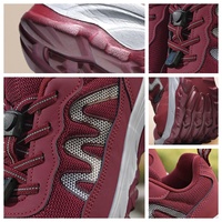 Chaussures de marche légères pour hommes, avec embout large, maille respirante, semelle intermédiaire MD, fermeture à enfiler, antidérapantes, printemps été automne hiver