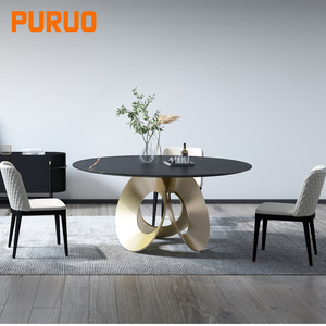 Puruo Italian Luxury <strong>Dining</strong> Chair Minimalist Backrest High-End Designer Feel Metal for Home Use Light Modern <strong>Dining</strong> <strong>Table</strong> <strong>Stool</strong> - Product Image 5