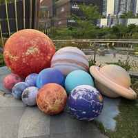 Ballons publicitaires gonflables du système solaire (Lune, Terre, Mars, Saturne) avec lumière LED, planètes gonflables en lévitation