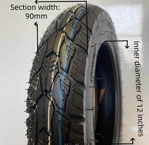 Vente en gros de vélos à pédales de haute qualité Motos à petite cylindrée 90/90-10 90/90 Pneus de moto - Product Image 3