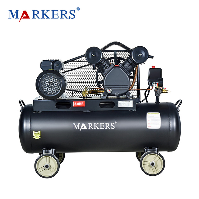 MARKERS Compressor De Ar 100 Litros Zhejiang 3Hp 100L 2200W Belt Driven Piston Air Compressor