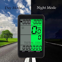 Odometer Sepeda Nirkabel Tahan Air LCD MTB Road Bike Dengan Lampu Latar Waktu Suhu 8 Bahasa HOT