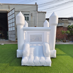 Yuedong บ้านเป่าลมสีขาวเด้งดึ๋งลูกบอลเด้งในสวนในเมืองกระโดดน้ำพร้อมสระ<span class=keywords><strong>ว่า</strong></span><span class=keywords><strong>ย</strong></span><span class=keywords><strong>น้ำ</strong></span>สำหรับ10FT - Product Image 6