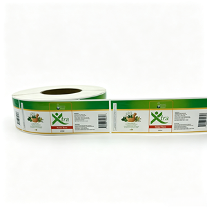 Etichette Adesive in Vinile Personalizzate con Erbe, Tipo Rotolo, Impermeabili, Logo del Marchio Privato, Adesivi per Bottiglie di Vetro e Vasetti di Miele e Tonico, Personalizzabili - Product Image 4