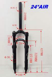 Vélo pliant <span class=keywords><strong>20</strong></span>/24 <span class=keywords><strong>pouces</strong></span> avec freins à disque, fourche à amortisseur réglable (dur/soft) et cadre en alliage pour VTT - Product Image 5