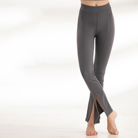 Pantalon de Yoga femme taille haute sens nu Fitness danse décontractée jambe large pantalon légèrement évasé Leggings de sport